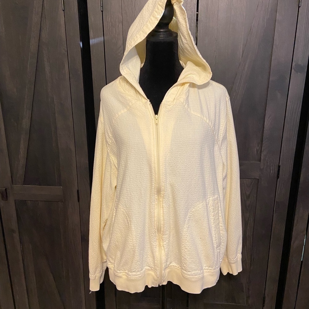 Dress Barn Hooded Yellow Jacket 2X